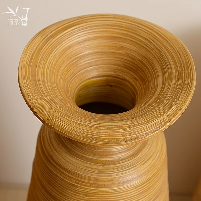 Jingquan бамбуковая тканая бутылка для цветов мягкая украшения из тайского