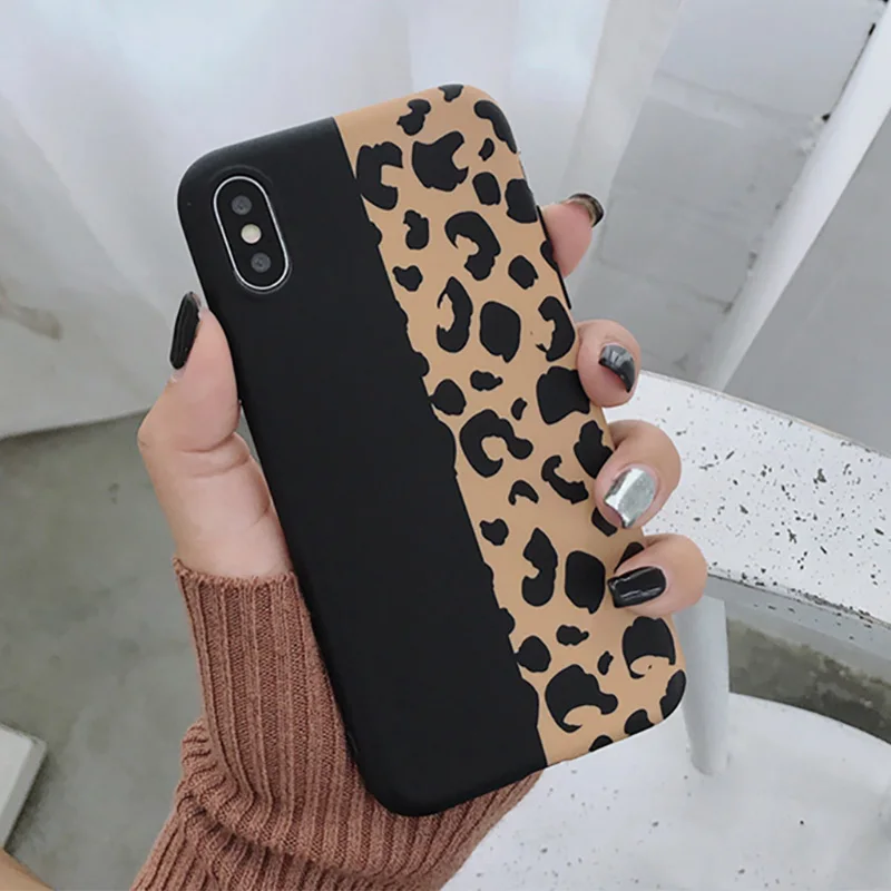 Fashion Colorful Leopard Print Phone Case For iPhone 11 Pro Max XR XS Max 8 7 6 6S Plus Cover Luxury Soft Cases For iPhone 11Pro