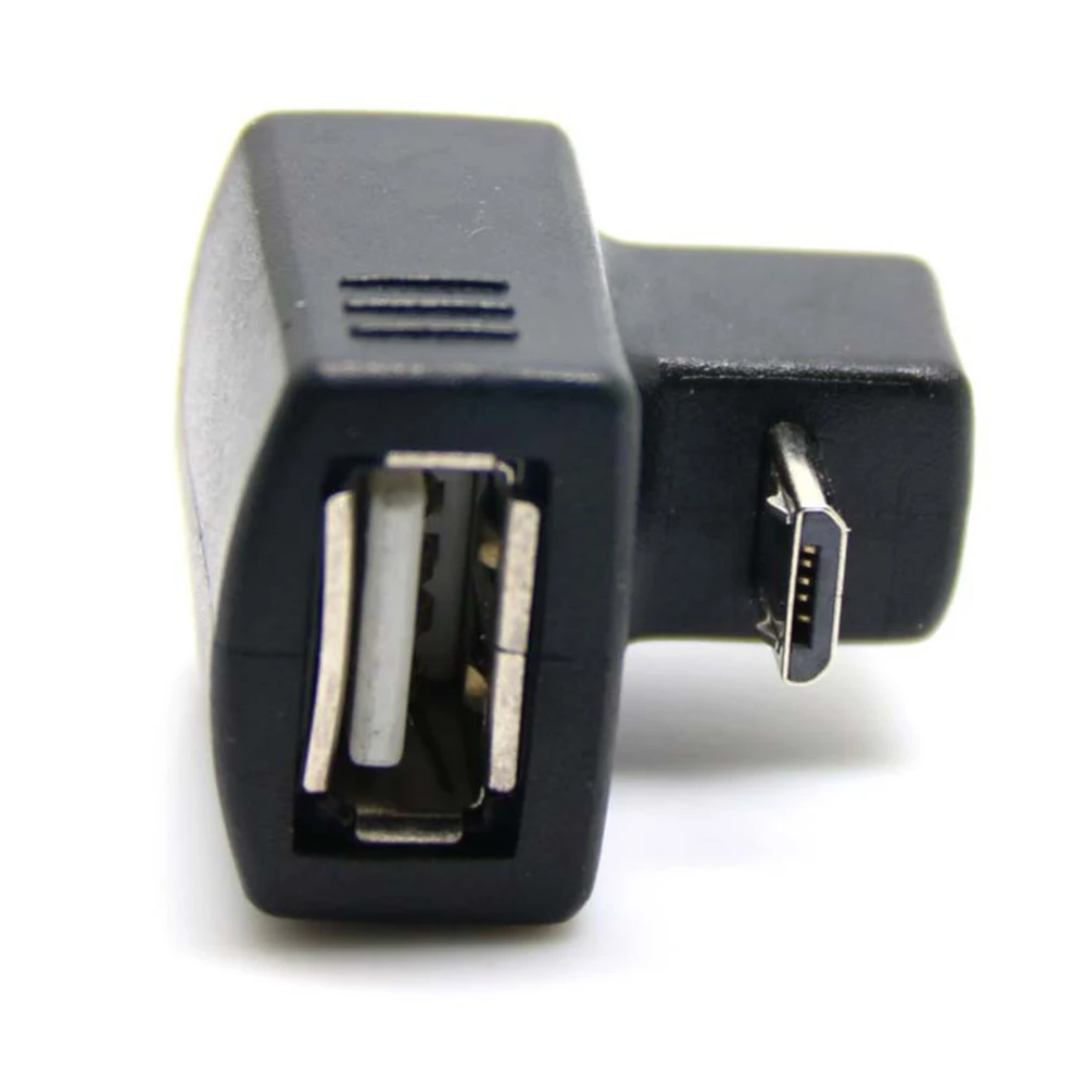 Женский удлинитель адаптер с конвертером Micro USB OTG к 2 0 Новый вверх вниз угловой 180