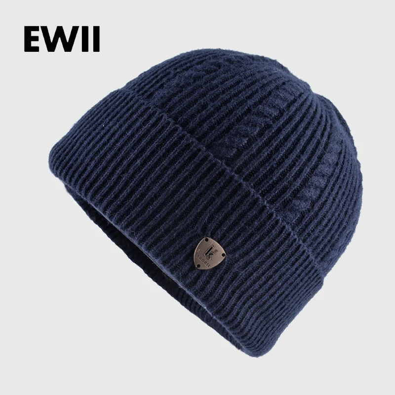 Зимние шапки для мальчиков мужская вязаная шапка черепки зимние мужчин