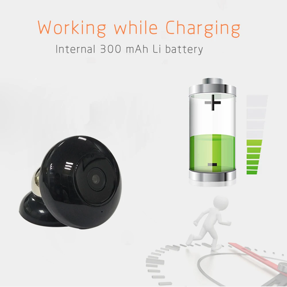 Мини камера Camsoy C2DV Wifi 1080P FULL HD портативная Экшн с детектором движения