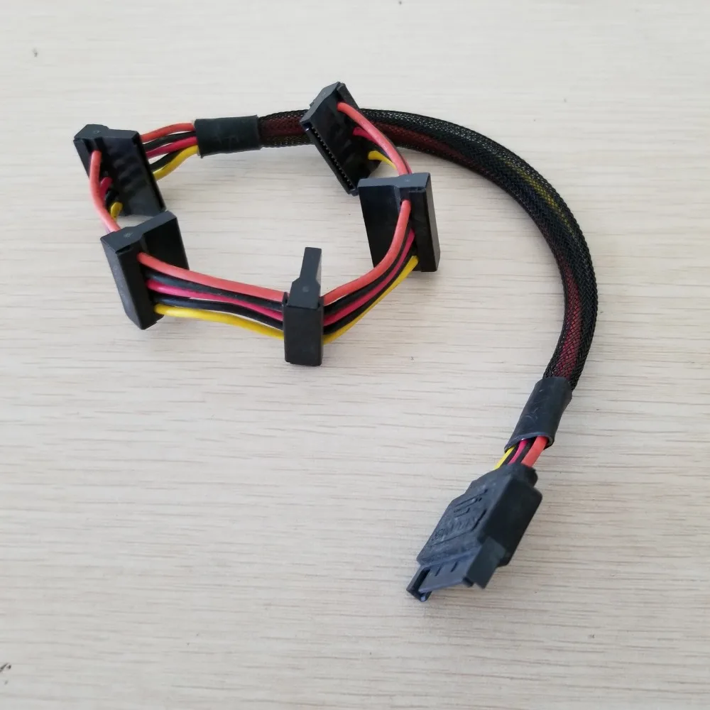 15 7 дюймов PC DIY ATX sata штекер для 5 SATA female Serial ATA HDD жесткий диск чехол Кабель питания