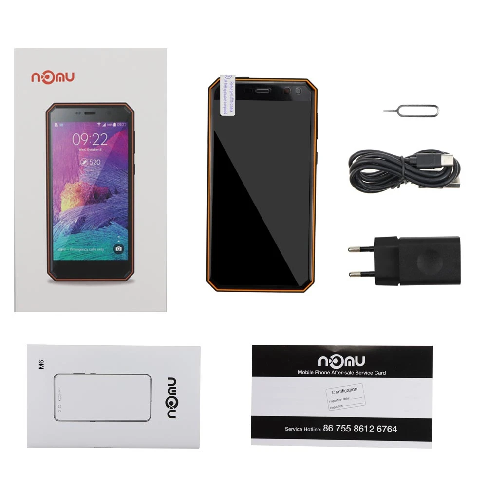 Nomu M6 IP68 водонепроницаемый смартфон 5 0 &quotHD MTK6737 четырехъядерный 13.0MP 1280x720 селфи