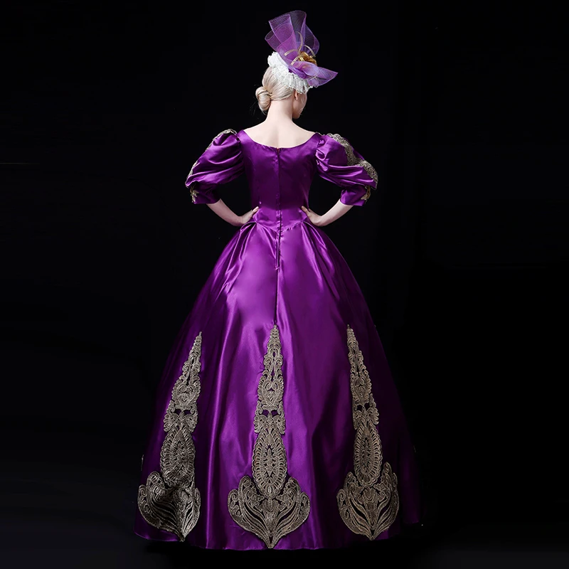 

18th Century Purple Rococo MARIE ANTOINETTE MASKED BALL GOTHIC VICTORIAN DRESS