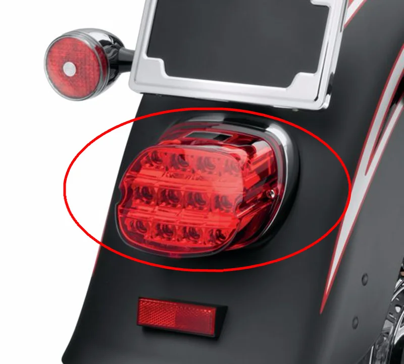 FADUIES мотобайк светодиодный задние фонари Копченый/Красный Объектив Фонарь