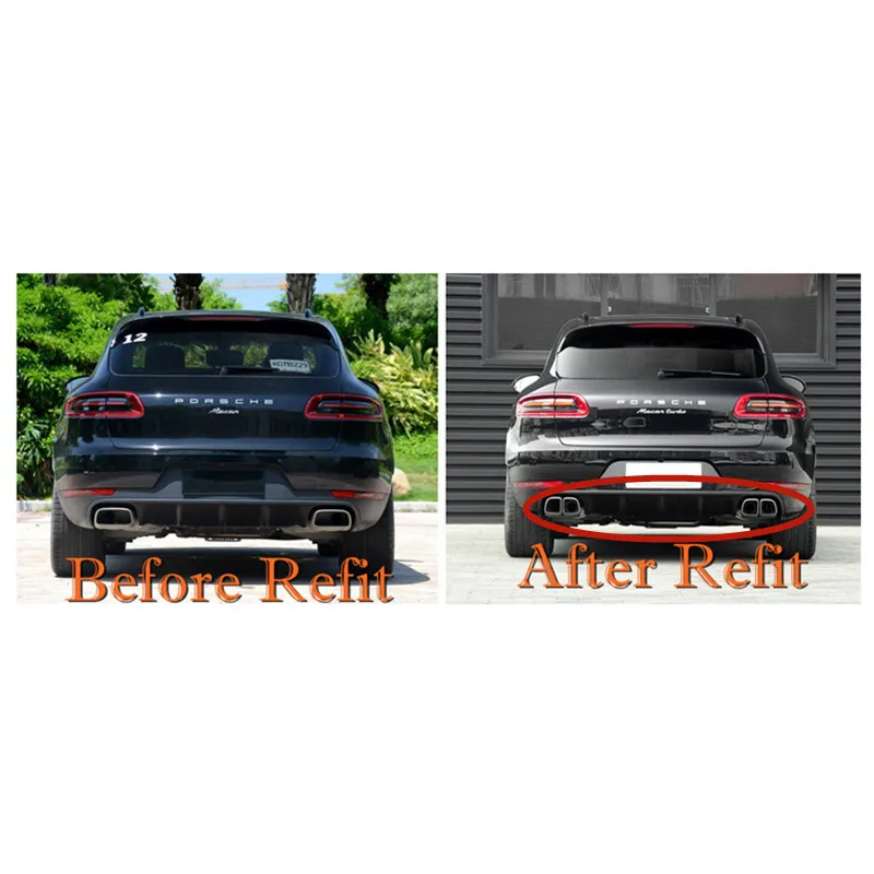 RASTP турбо стиль Серебряный цвет задние выхлопные наконечники глушитель труба для