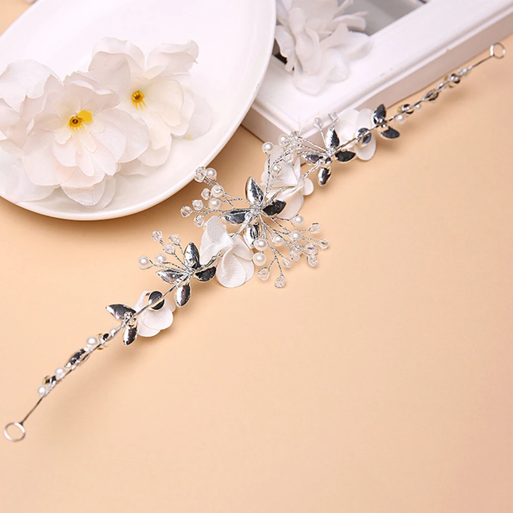 Украшение для волос жемчужный кристалл головная повязка свадебный головной убор