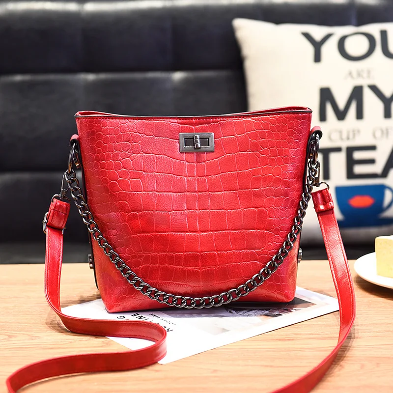 Сумка-ведро из ПУ кожи M R.L леопардовая сумка с каменным узором кожаные сумки на