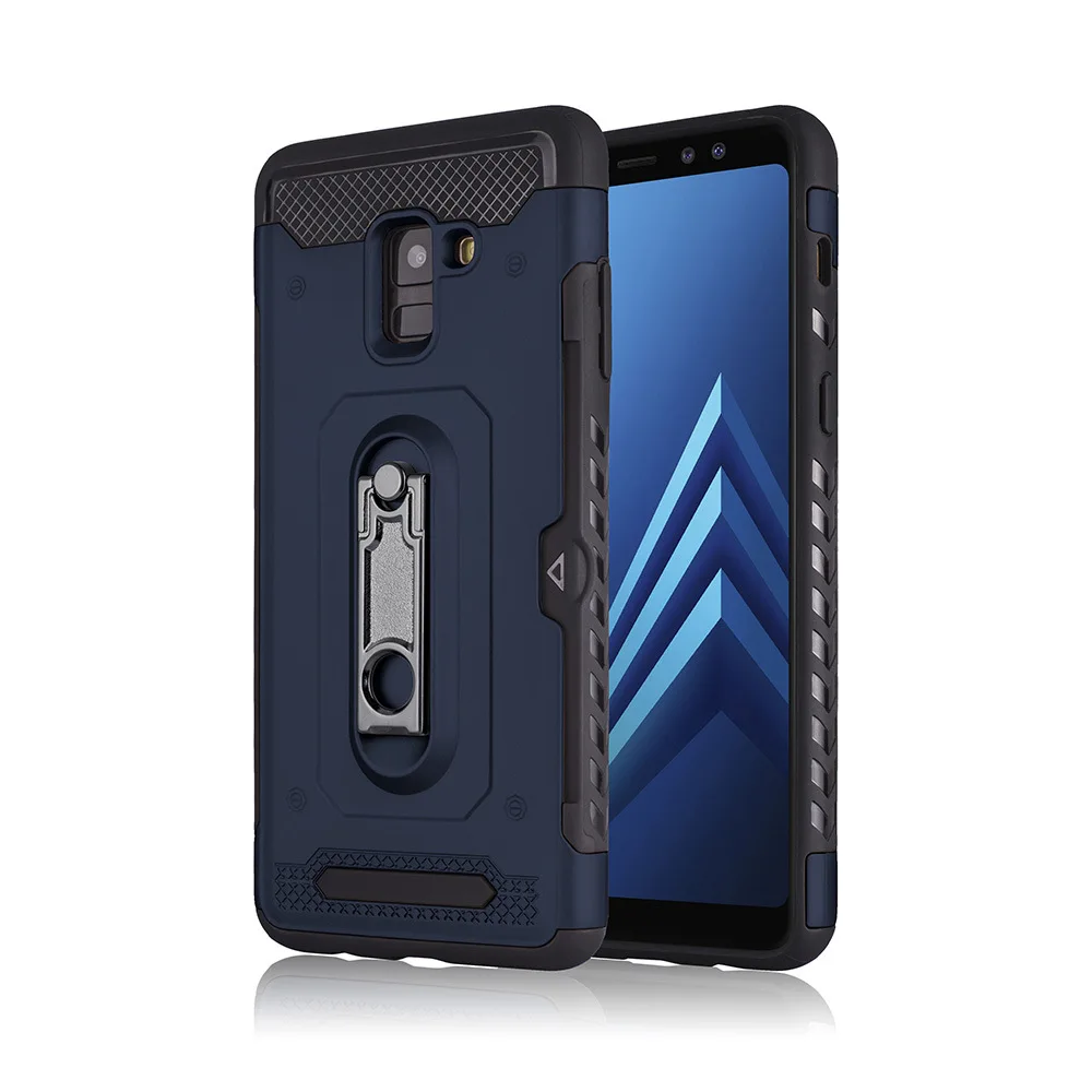Армированный чехол для Samsung Galaxy A8 2018 Plus держатель карт с подставкой A530F A730F |