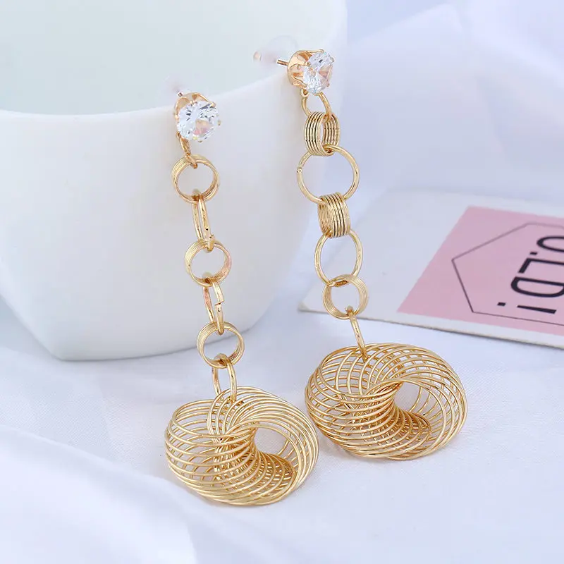 Стразы длинные кисточки кристаллы Серьги Сияющий очаровательный Glory независимых