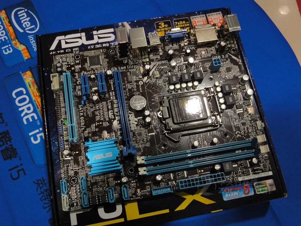 Asus P8B75-M LX настольная материнская плата B75 Socket LGA 1155 i3 i5 i7 DDR3 16G uATX UEFI биос оригинальная б/у материнская плата в продаже