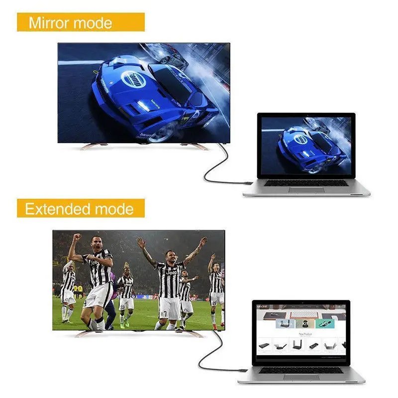 Full HD Тип C к HDMI USB 3,1 телефон к ТВ/HD ТВ видео кабель для samsung S8 S9 HUAWEI P20 2 м