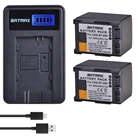 Аккумулятор для камеры Batmax BP820, 2 шт., зарядное устройство с ЖК-дисплеем и USB, фотокамера Canon VIXIA HF G30, G40, XA20 и XA25, батареи для видеокамер