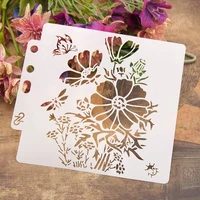 5 1inch new butterfly flower diy layering stencils wall painting scrapbook coloring embossing album decorative card template