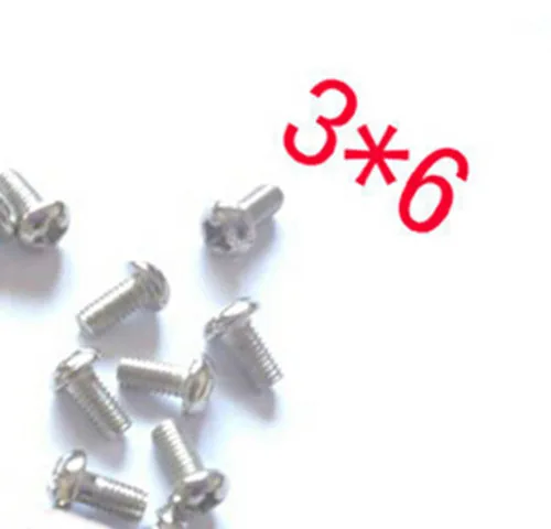 100 шт. 3*6 мм M3 винты болты для муфты/крепления двигателя/серводвигателя шасси