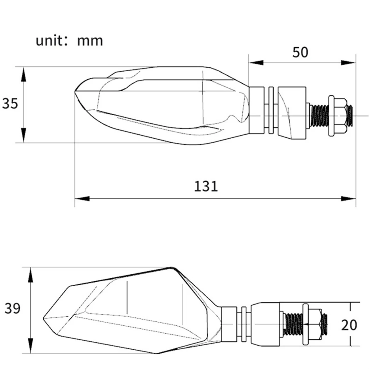 DC12V Светодиодный светильник для мотоцикла с сигналом поворота, светодиодный светильник дневного света, светодиодный светильник