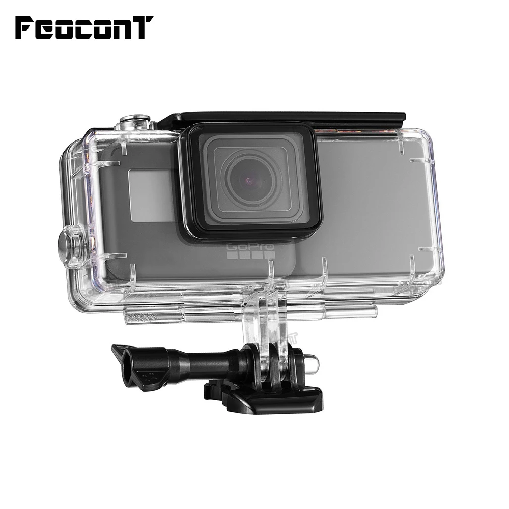 FeoconT расширенная батарея для GoPro 5 Go Pro 6 Водонепроницаемый Защитный чехол Корпус для дайвинга с боковым внешним аккумулятором