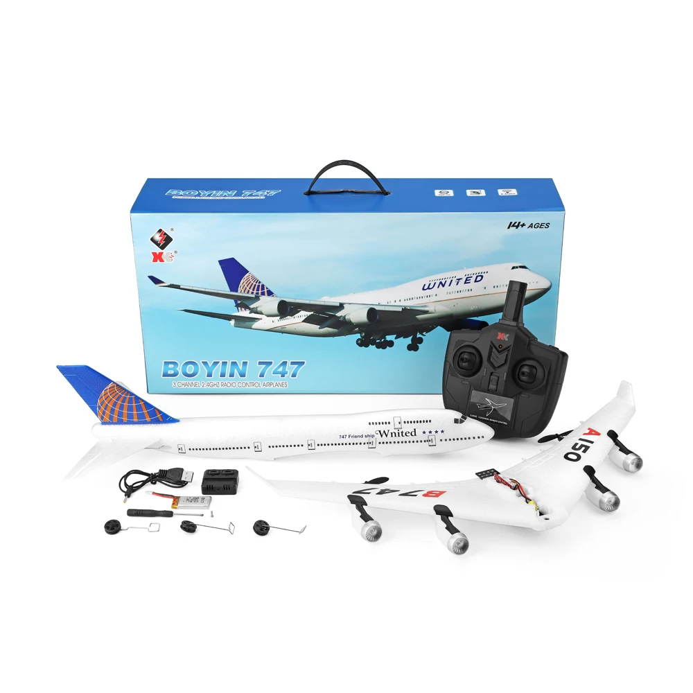 WLtoys XK A150 YW Boeing B747 510mm размах крыльев 2 4 ГГц 3CH EPP RC самолет с неподвижным крылом RTF