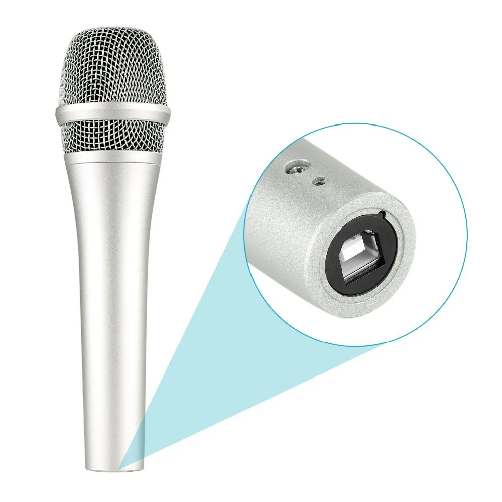 Проводной ручной голосовой микрофон Neewer зажим для микрофона usb кабель Настольная