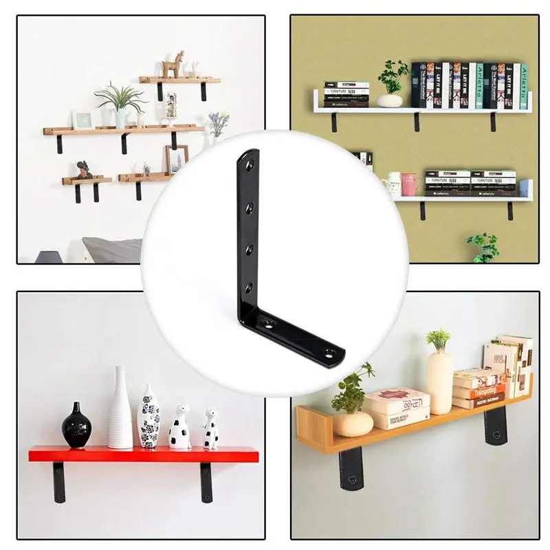 Крепеж из нержавеющей стали для плавающих на полке полки угловая скобка