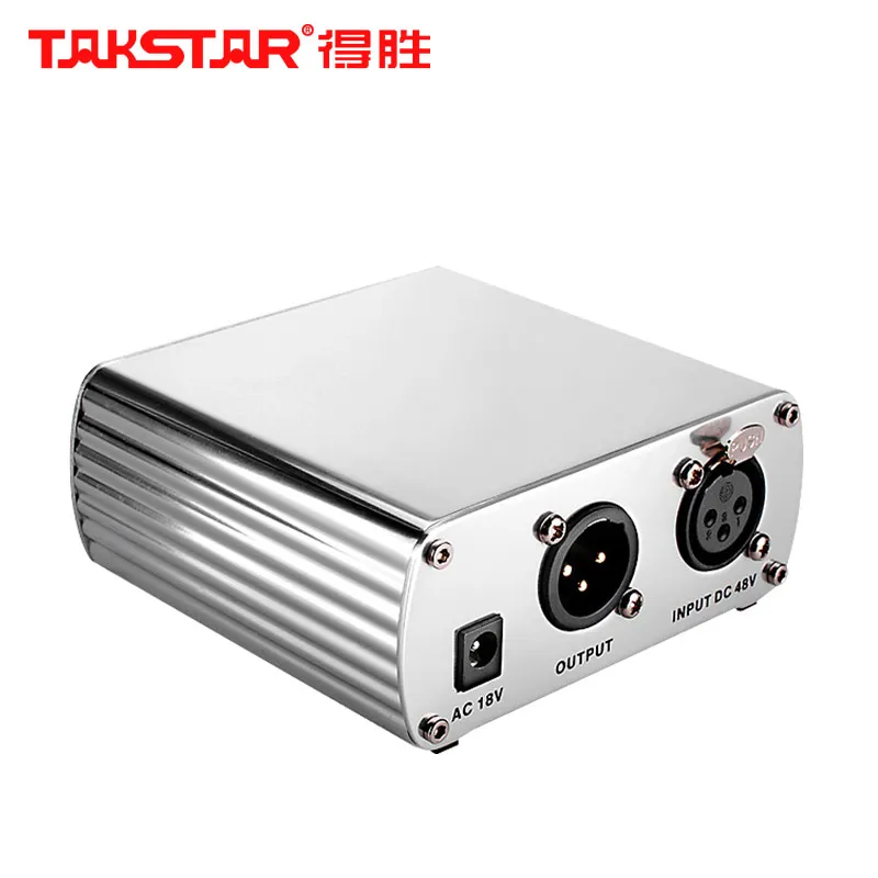 Оригинальный конденсаторный микрофон Takstar с фантомным питанием 48 В для