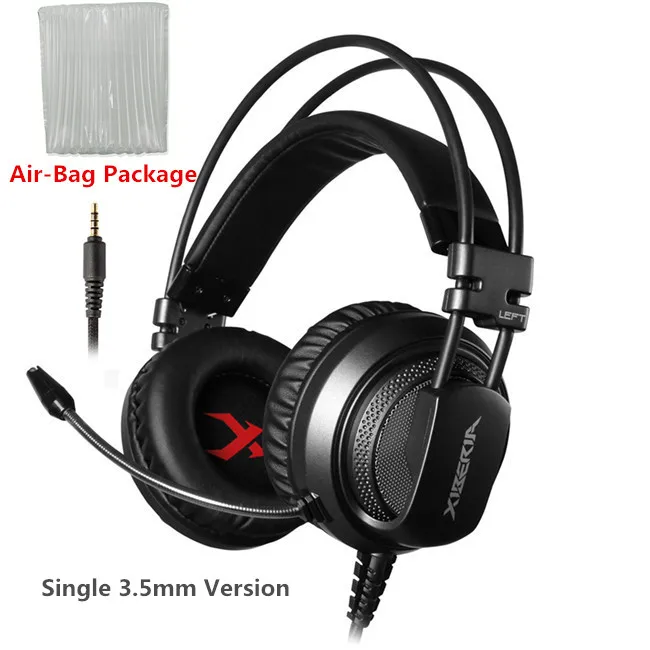 XIBERIA V10 Игровые наушники casque компьютерная стереогарнитура с микрофоном Микрофон светодиодный светильник для ПК геймера fone de ouvido - Цвет: Gray 3.5mm Version