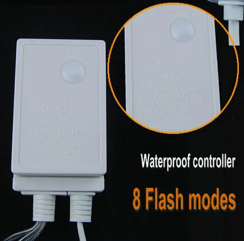 20 м 200LED рождественские гирлянды светильник Водонепроницаемый контроллер