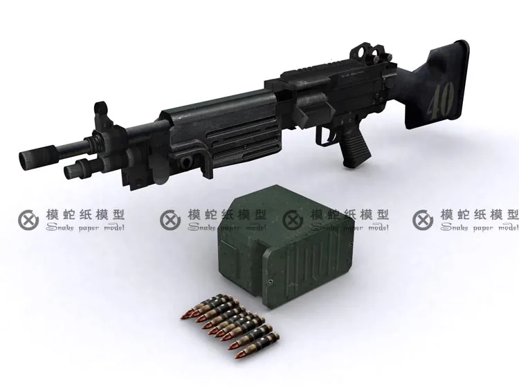 1:1 m249 светильник пулемет 3D бумажная модель пистолет оружие Пазлы бумажное ремесло ручная игрушка