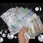 Queency супер блеск 1728 шт. смешивания Размеры SS3-SS10 multi Цвет не исправление Flatback Стразы 3D Стекло Дизайн ногтей Кристаллы сумка Декор