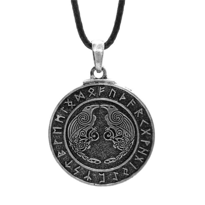 1 шт. Norse колье с кулоном в стиле викингов кулон Ворон Рун воин Odin подвеска амулет