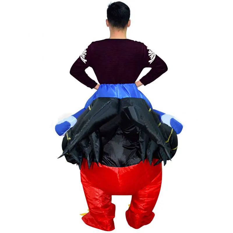 

Halloween Costume Clothing Inflatable Red Cock Fancy Dress Adult Chub Suit Air blown Carnival Animal Costumes Full Set