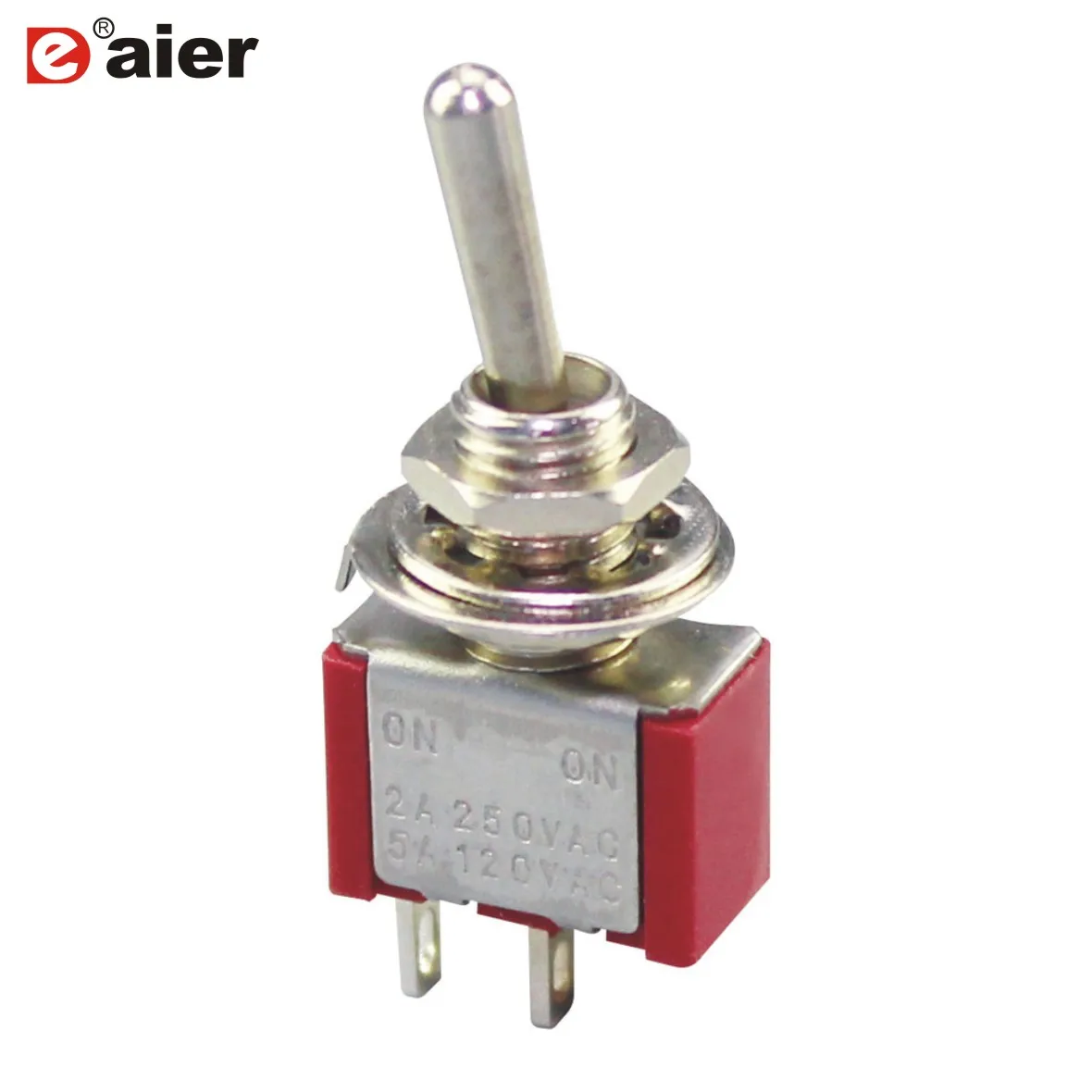 

OFF-(ON) Momentary SPST Miniature Toggle Switch M6X0.75 6A 125VAC 3A 250VAC 2PIN 2 Position 6MM Switches With Solder Terminal