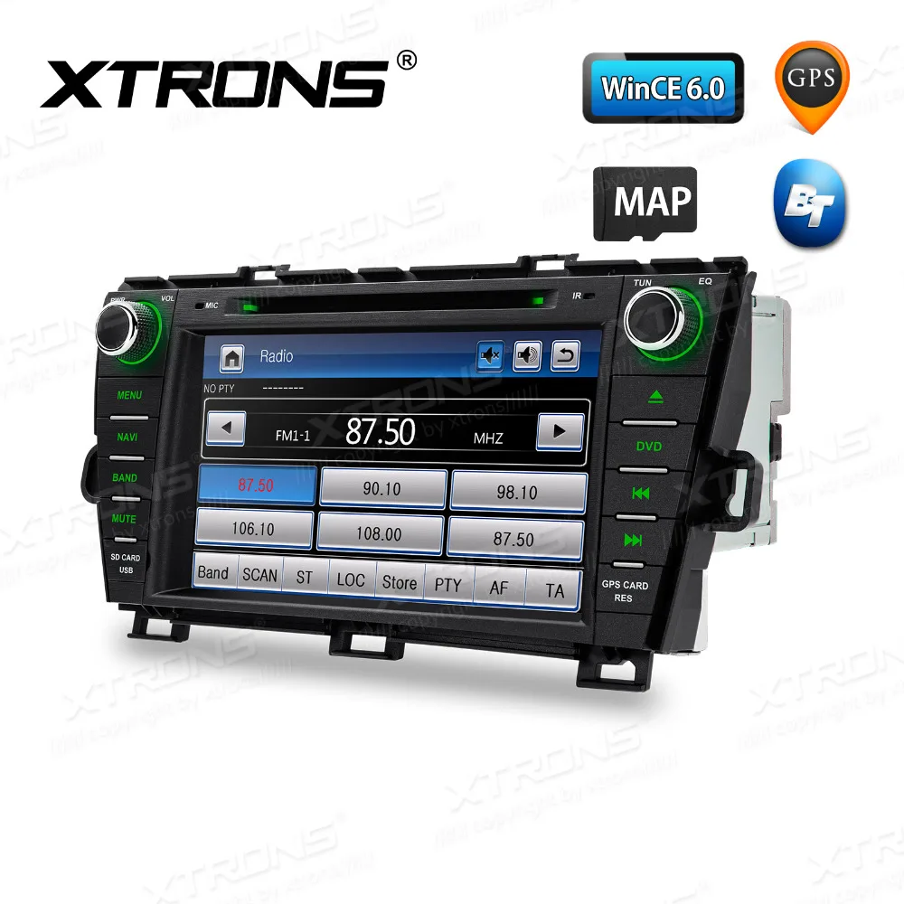 XTRONS 8 ''автомобильный DVD плеер GPS радио включающим в себя гарнитуру блютус и