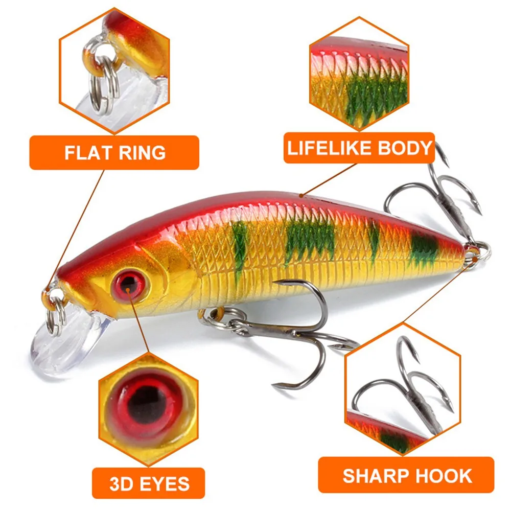 Victorsense Minnow приманки для ловли рыбы 7 см 8 2 г Crankba плавающая искусственная приманка