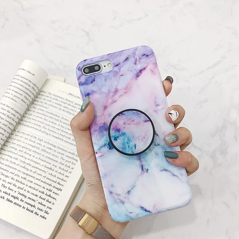Камуфляжный мраморный чехол для iPhone Xr Max мобильного телефона iPhone6s 7 8 Plus складной