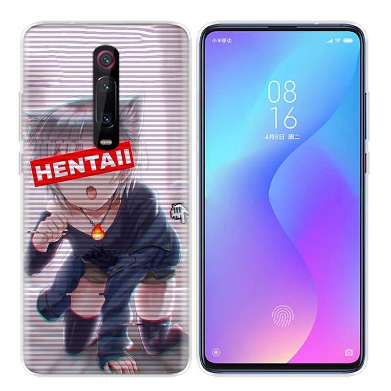 Силиконовый чехол для Xiao mi Red mi K20 Pro K20Pro Note 5 6 7 7A 6A mi A2 A1 8 Lite 9 S2 Pocophone F1 LEWD Sad аниме эстетический Senpai