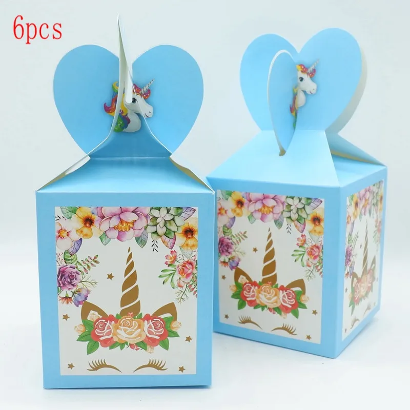 Candy 6pcs 1 комплект Единорог вечерние поставки розовый Радуга баннер Единорог тарелка воздушный шар салфетка обертка для кексов Беби Шауэр детский Декор ко дню рождения - Цвет: Candy 6pcs