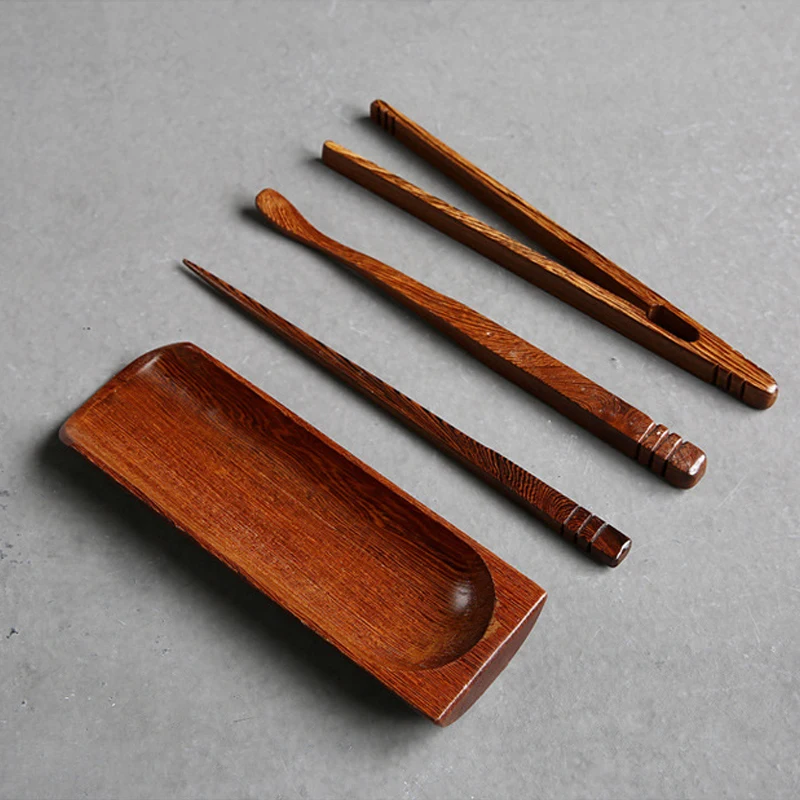 S/4 ручная работа Wenge Wood Cha Dao зажим для чая + игла Совок He | Дом и сад