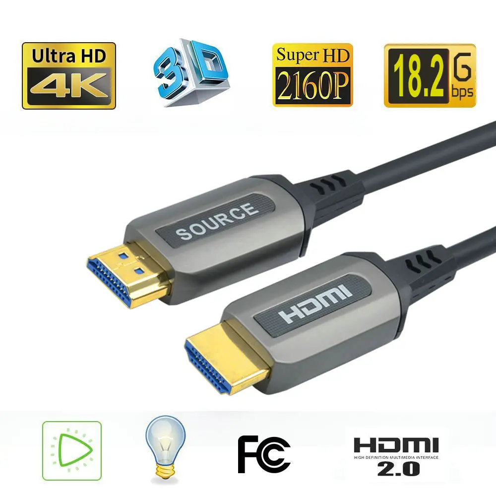 Langtek волоконно оптический кабель HDMI 4K 60Hz 2 0 HDR для HD TV Box Xiaomi проектор PS4 5m 10m 12m 15m 20m 25m