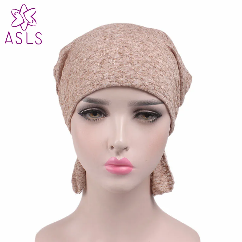 

Cotton high quality fashion Ladies Chemo Hat Beanie Headscarf Turban Headwear for women Headband