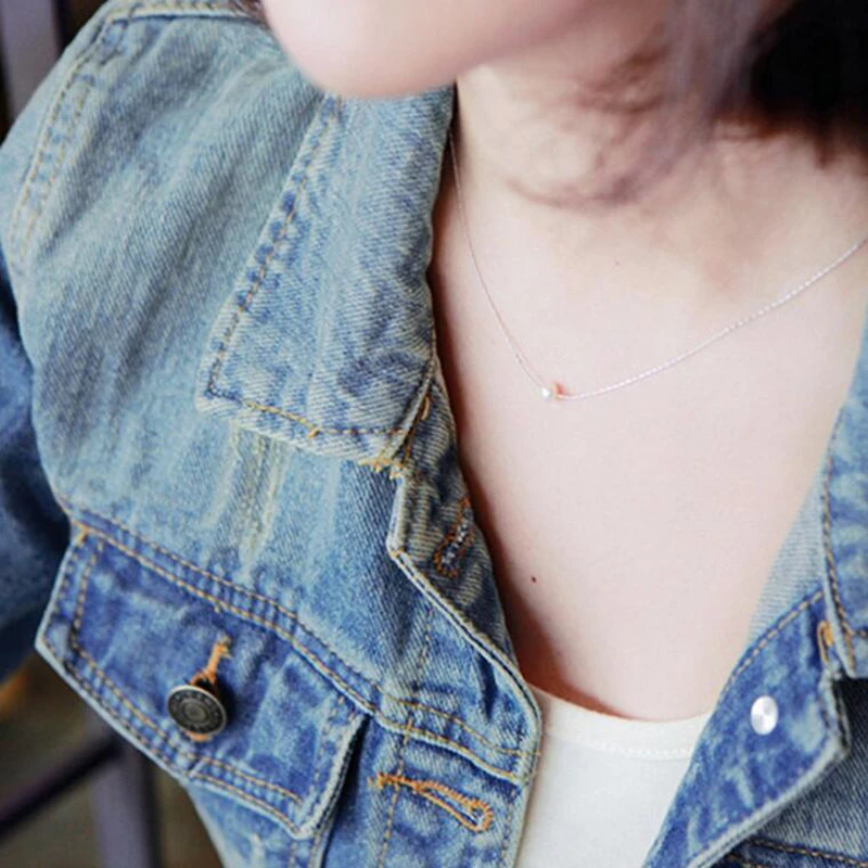 

Women Basic Denim Coat Jacket Casual Women Autumn Denim Jacket For Women