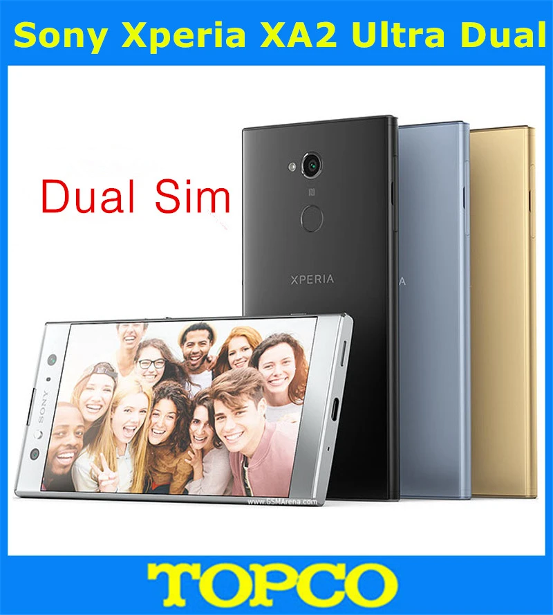 Sony Xperia XA2 Ultra Dual H4233 оригинал разблокированный GSM LTE Android четыре ядра 6 0 дюймов две sim