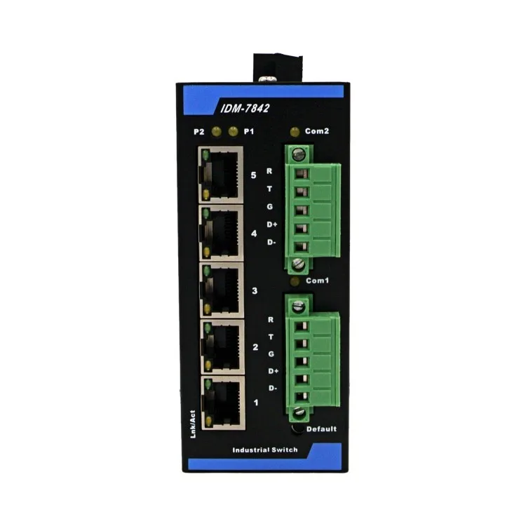IDM 7842 Шлюз Modbus 2 канала Оптическая изоляция RS485/232 последовательный порт 5 портов
