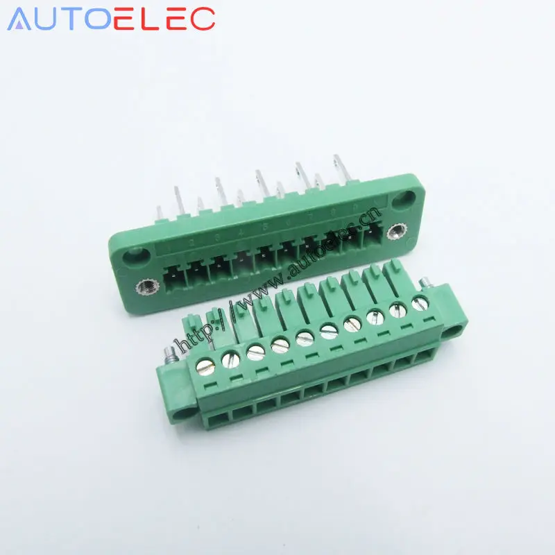 20 шт./лот Шаг 3,81 мм 10P PCB клеммные блоки с винтовым замком 1829413 1827787 вместо phoenix для PLC GuardLogix контроллер