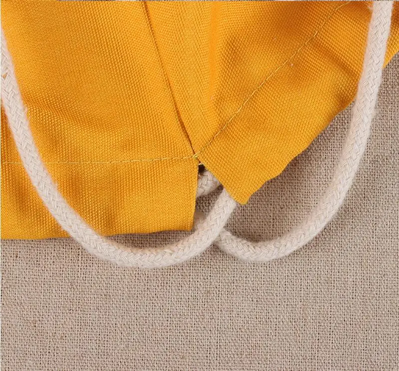 Серый Путешествия softback 10 унц. хлопок холст drawstring сумка-рюкзак Для женщин для девочек и мальчиков Сумки для хранения Рождественский подарок школьная сумка