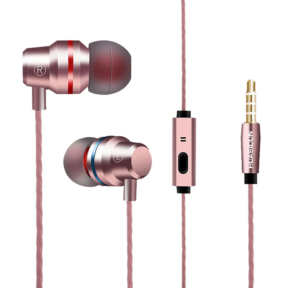 VOBERRY горячие наушники в ухо Hifi металлические 3 5 мм супер бас Сабвуфер стерео с