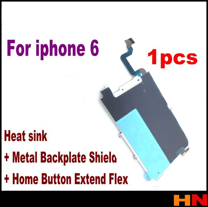 1 шт. металлическая накладка на заднюю панель для iPhone 6 4 7 дюйма + кнопка домой