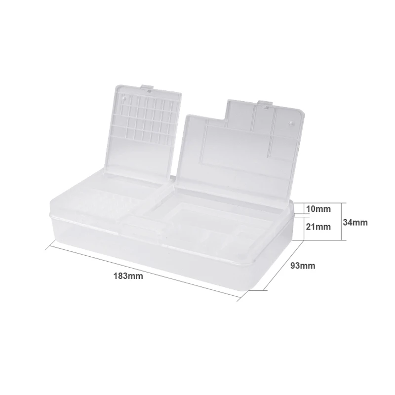 Mobile Phone Repair Tool Box Storage for iPhone Motherboard Component Case LCD Screen Screws PVC Container | Инструменты