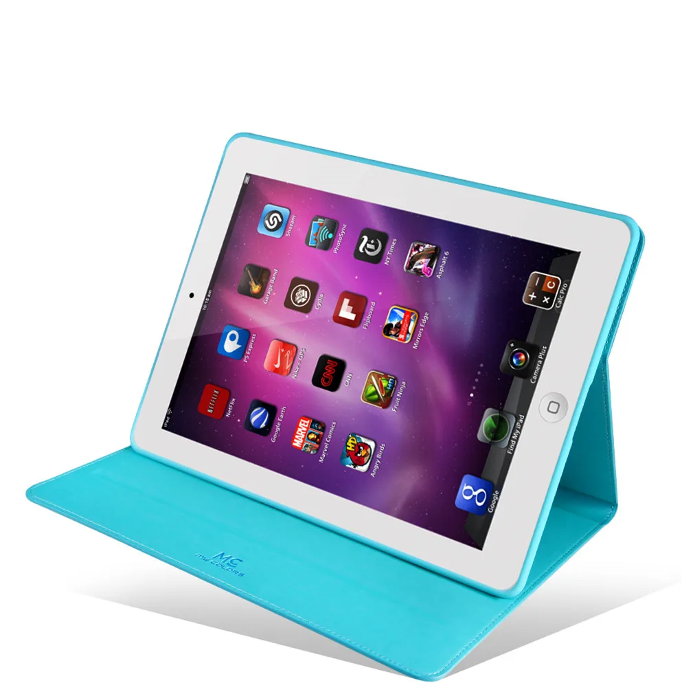 Модные ультратонкий Гладкий флип кожаный чехол для iPad 2 3 4 смарт проснуться Tablet