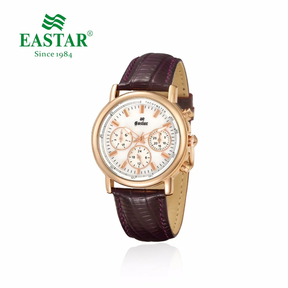 

Eastar Luxury Quartz Watch Fashion Casual Business Women Watches Genuine Leather Band Calendar Display Clock Relogio masculino